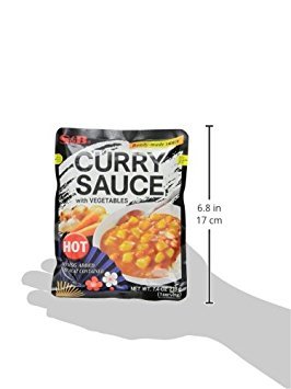 S&B Curry Sauce with Vegetables Hot, 7.4 Ounce (Pack of 10)