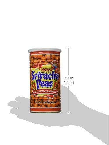 Hapi Snacks - Spicy Sriracha Peas - Chili Garlic Coated Green Peas (Net Wt. 9.9 Oz)