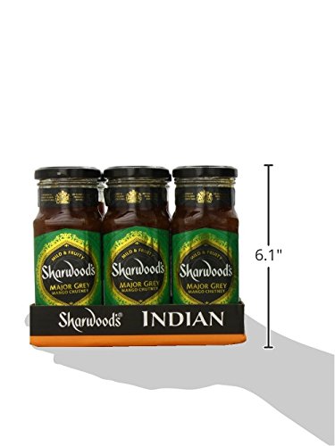 Sharwood's Mango Chutney, Ff, Major Grey, 12.5 Ounce (Pack of 6)