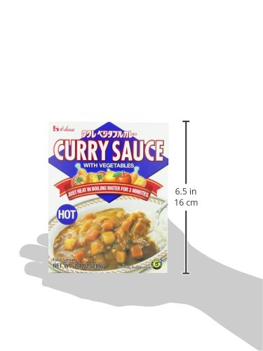 House Foods Curry Sauce with Vegetables, Hot, 7 Ounce Boxes (Pack of 10)