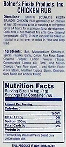 Bolner's Fiesta Extra Fancy Chicken Rub, 24 Oz.