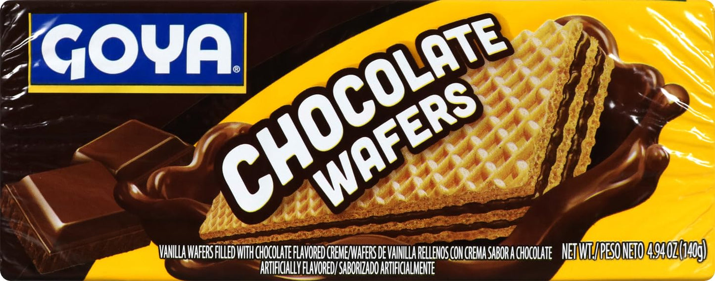 Goya Foods Chocolate Wafers, 4.94 Ounce (Pack of 24)