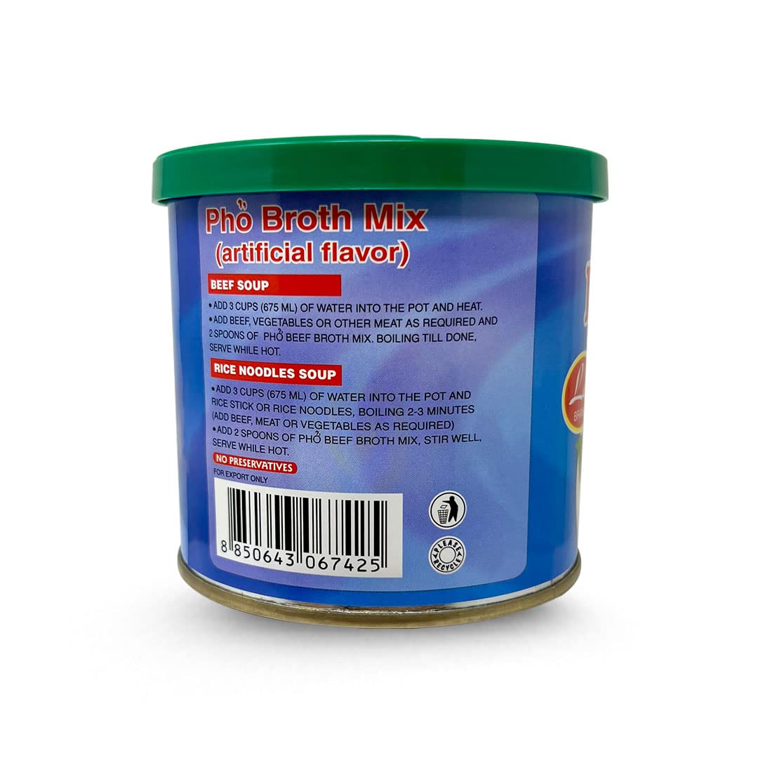 8oz Lee Brand Pho Broth Mix (Gia Vi Pho Bac), Pack of 1