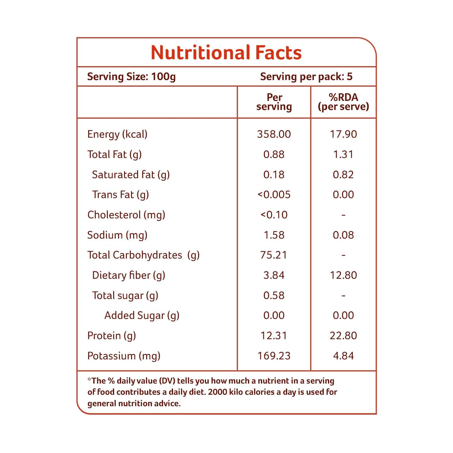 Organic Tattva Semolina Coarse Rawa Suji, 500g USDA Organic Certified