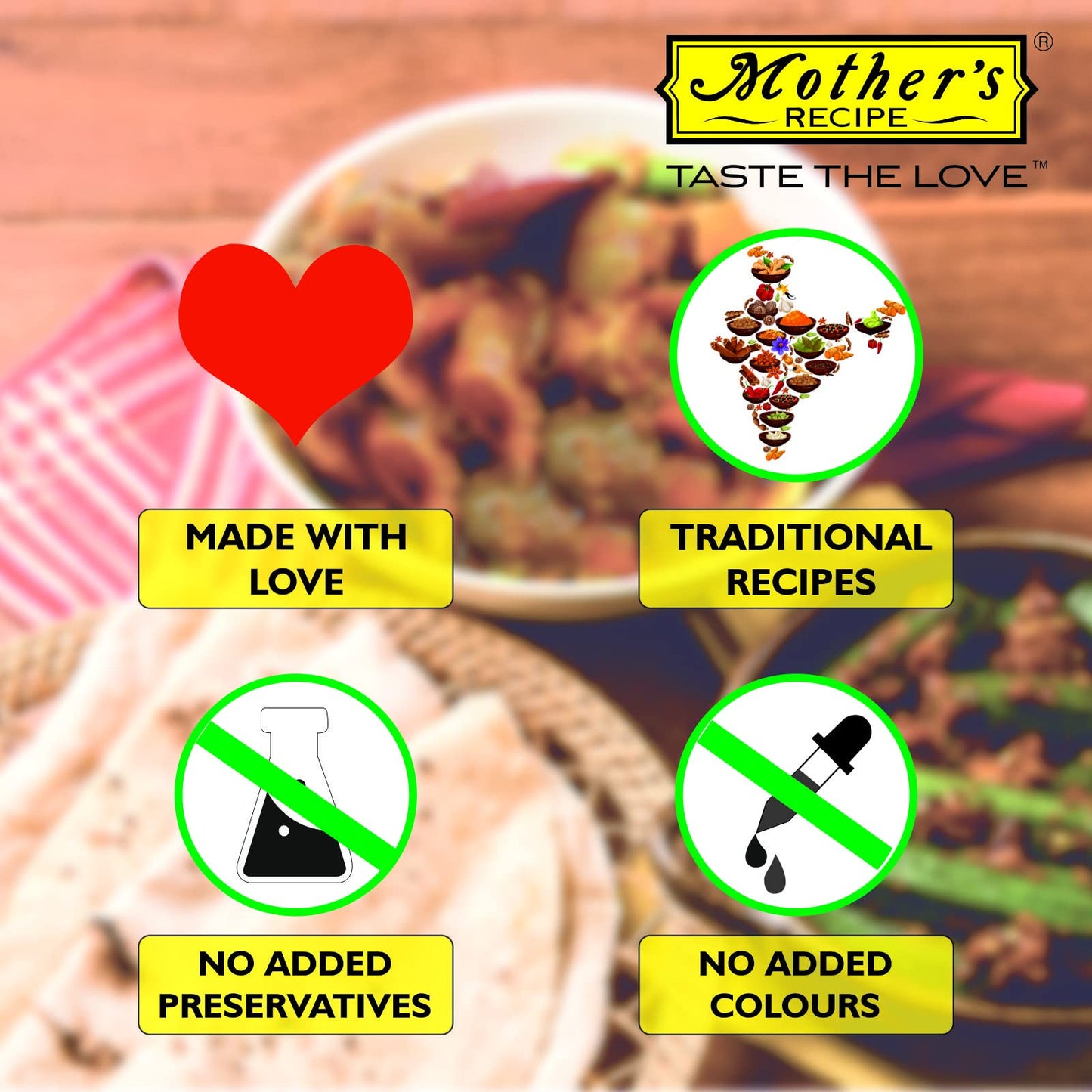 MOTHER'S RECIPE MANGO HOT 500 GM