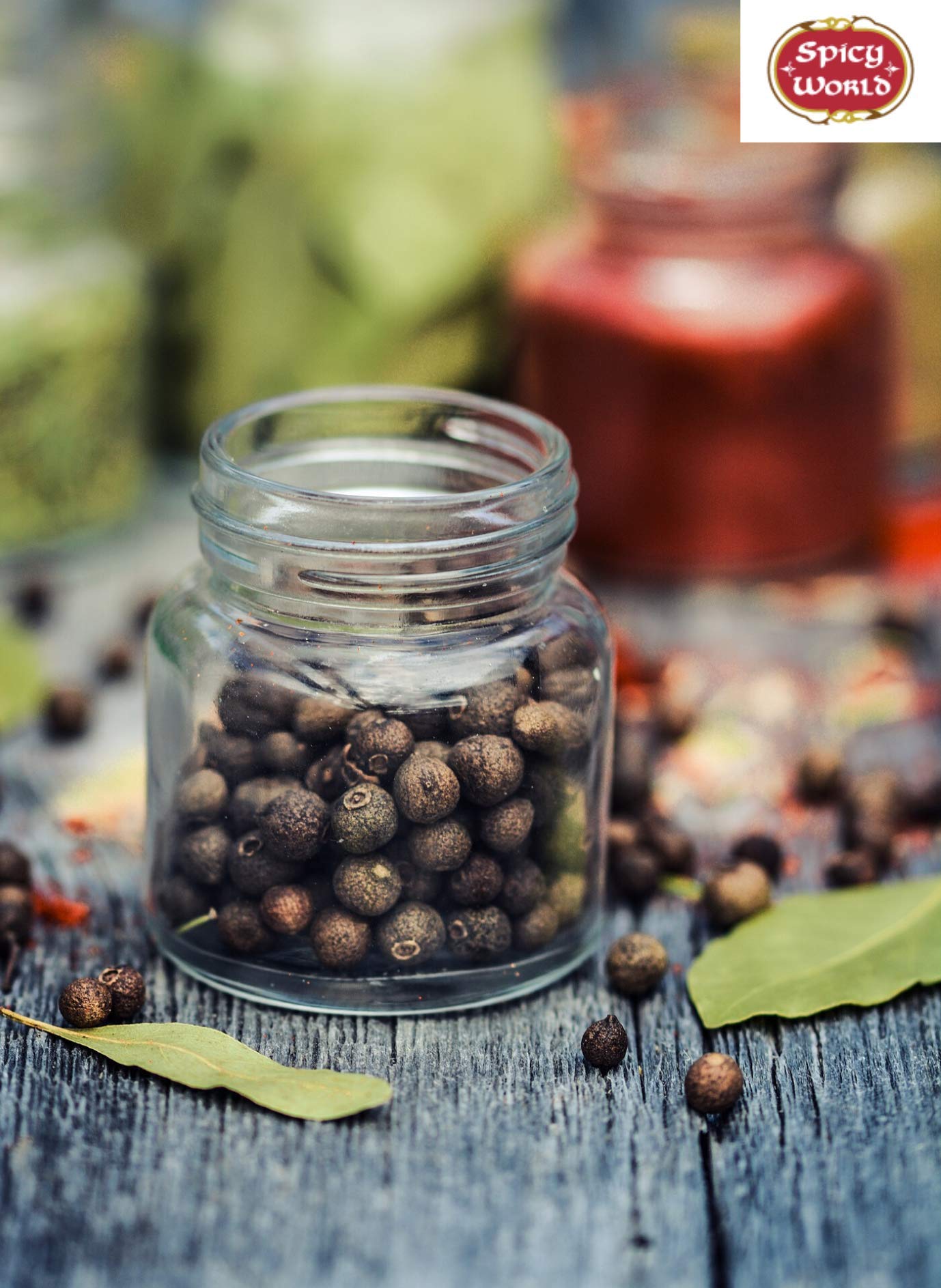Spicy World Whole Allspice Berries 2oz (57g) – Premium Quality, Natural & Vegan, Aromatic All Spice for Cooking, Baking & Pickling