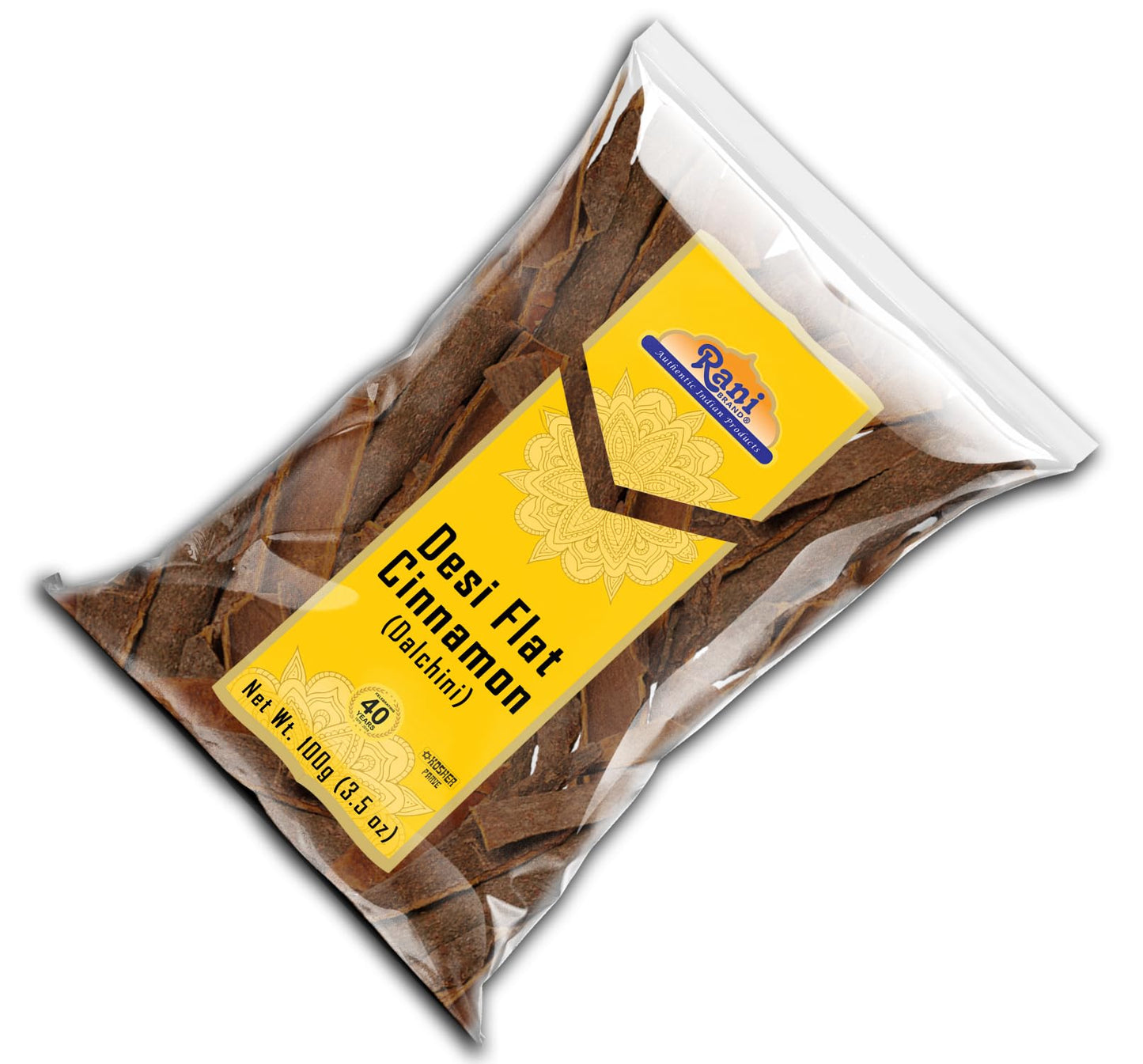 Rani Desi (Dalchini) Flat Cinnamon 3.5oz (100g) ~ All Natural | Vegan | Gluten Friendly | NON-GMO | Kosher | Indian Origin