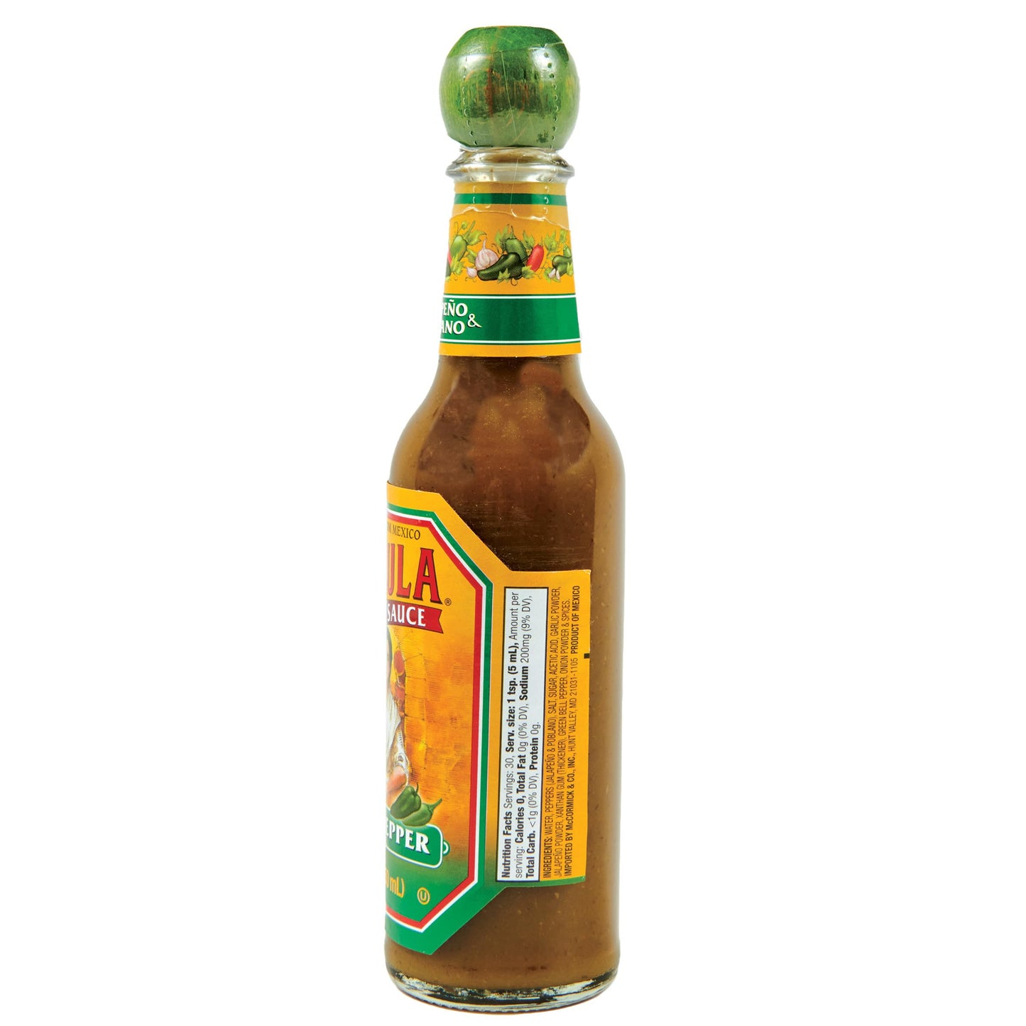 Cholula, Sauce Hot Green Pepper, 5 Fl Oz