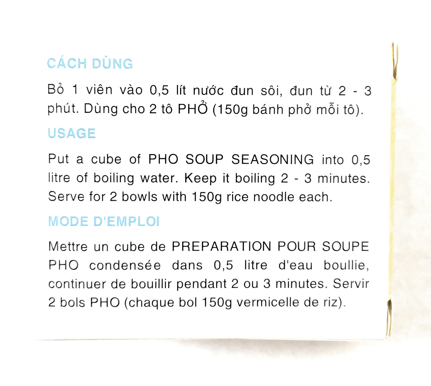 Pho Spice Cubes Beef Flavor