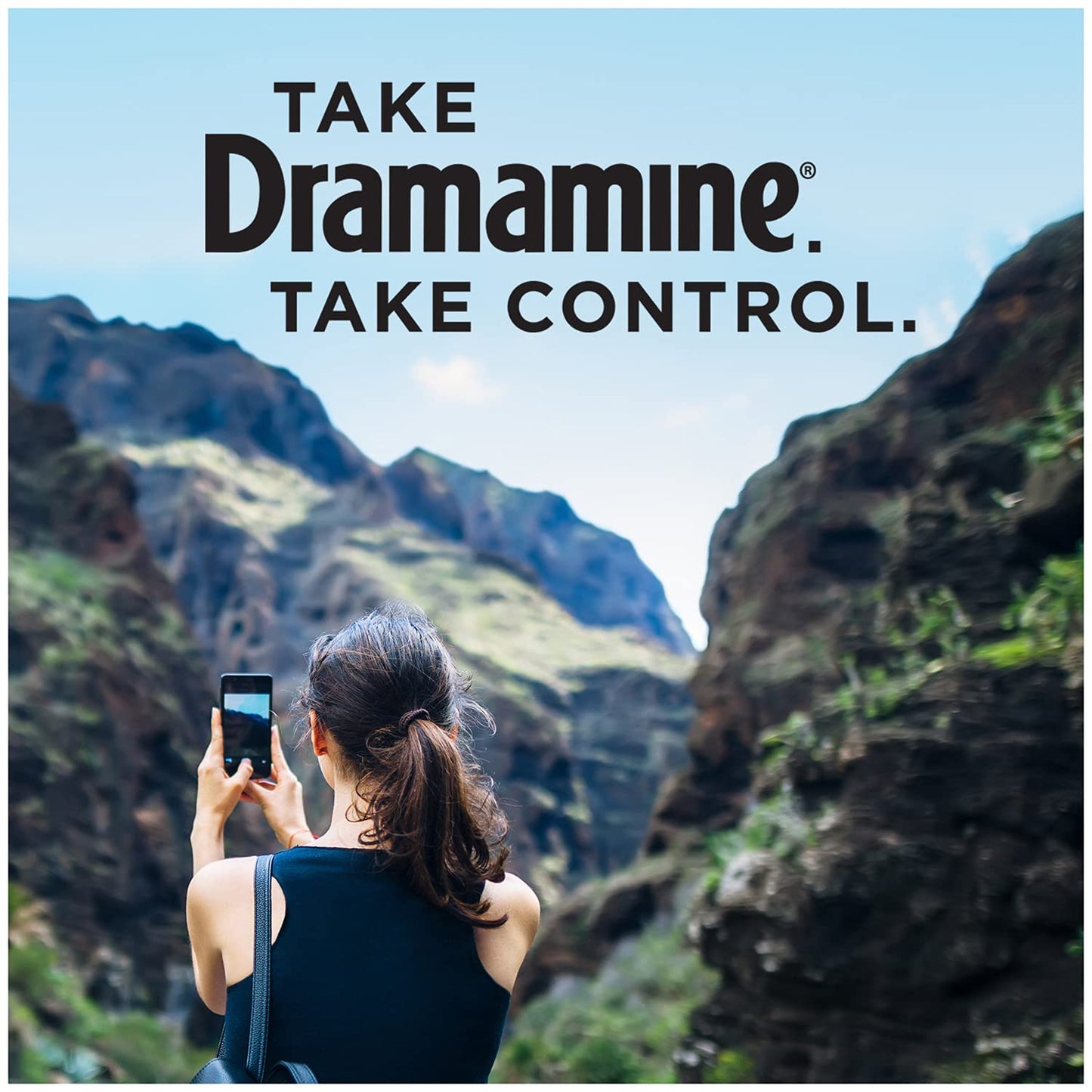 Dramamine Motion Sickness Less Drowsy, Travel Vial, Multicolor, 8 Count