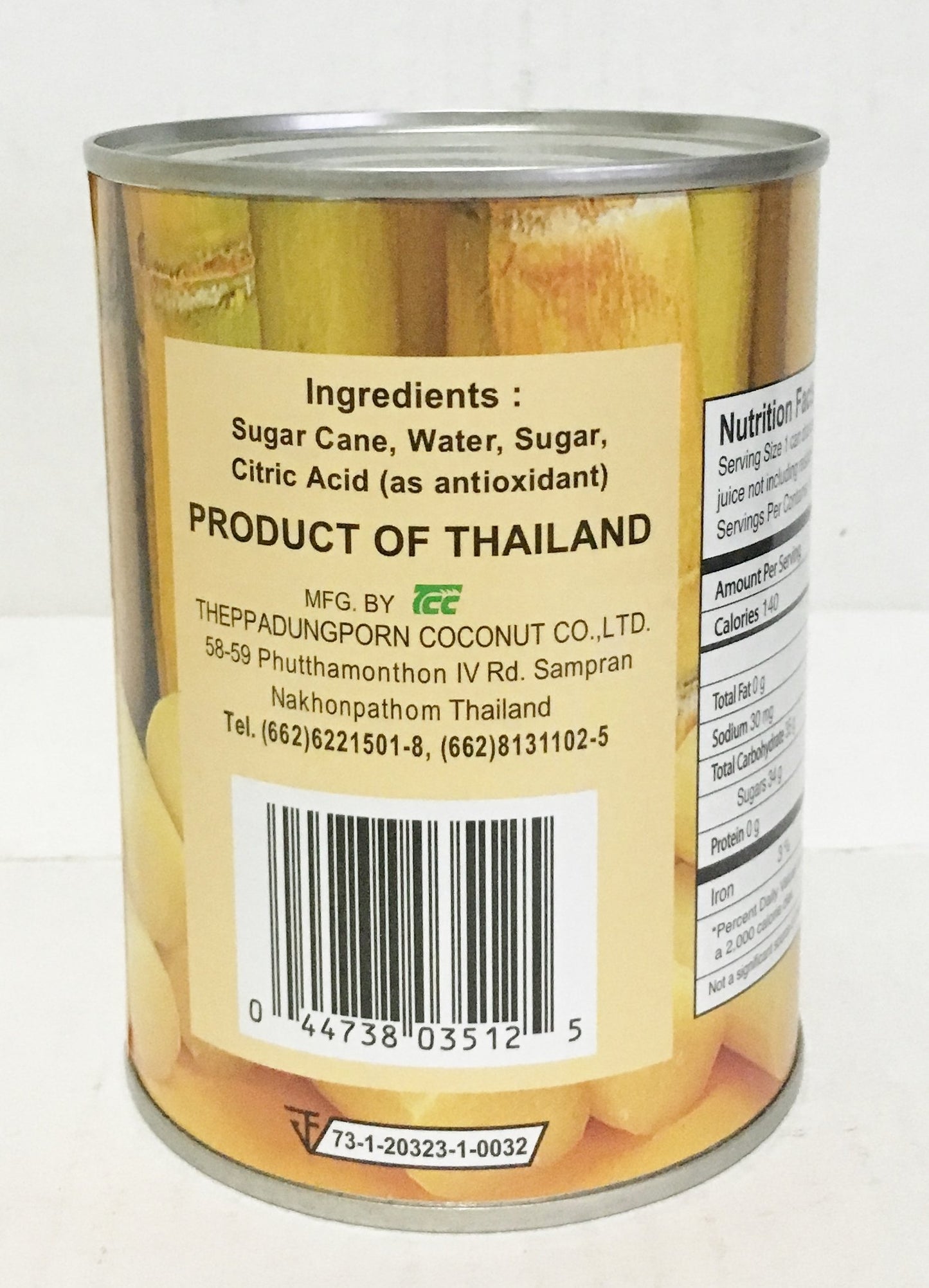 Chaokoh Sugar Cane in Syrup