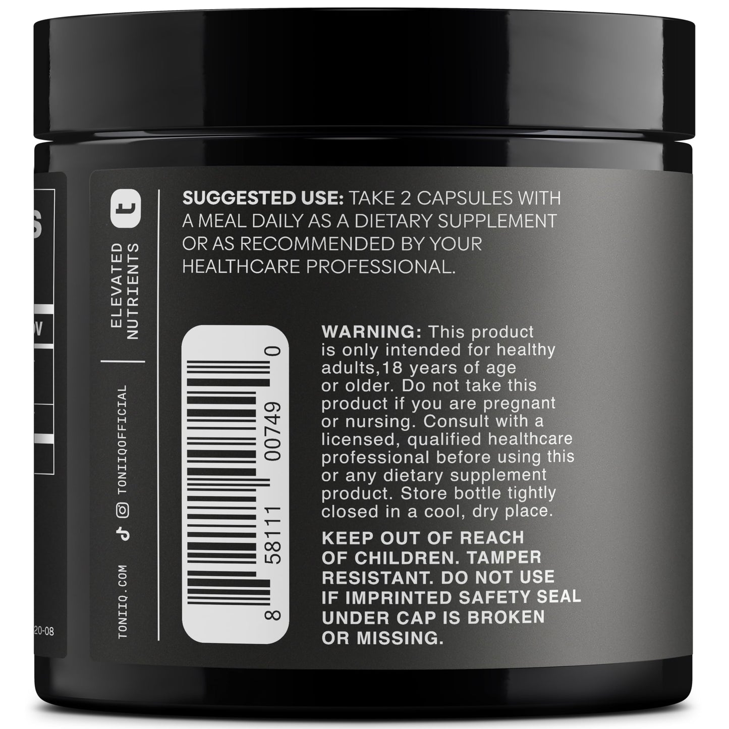 Toniiq Tribulus Terrestris for Men - Ultra High Potency 25:1 Extract with 95% Saponins - 1300mg Pure & Concentrated Formula - Third-Party Lab Tested for Purity & Quality - 120 Capsules