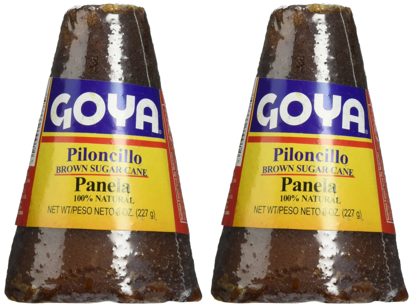 Goya Piloncillo Panela, Brown Sugar Cane 8 Oz (Pack of 2)
