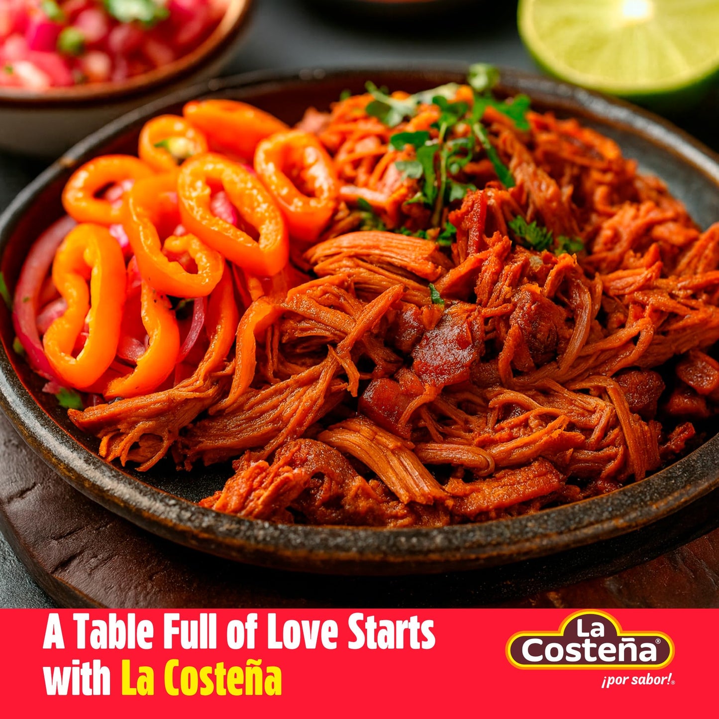 La Costeña Sliced Habanero Pepper for Mexican Food, Mango Habanero Salsa, Guacamole, Enchiladas, Spicy Nacho & Taco Toppings - Hot Pickled Vegetables - 10x Spicier than Jalapeños - 7.4 oz, 1 Pack