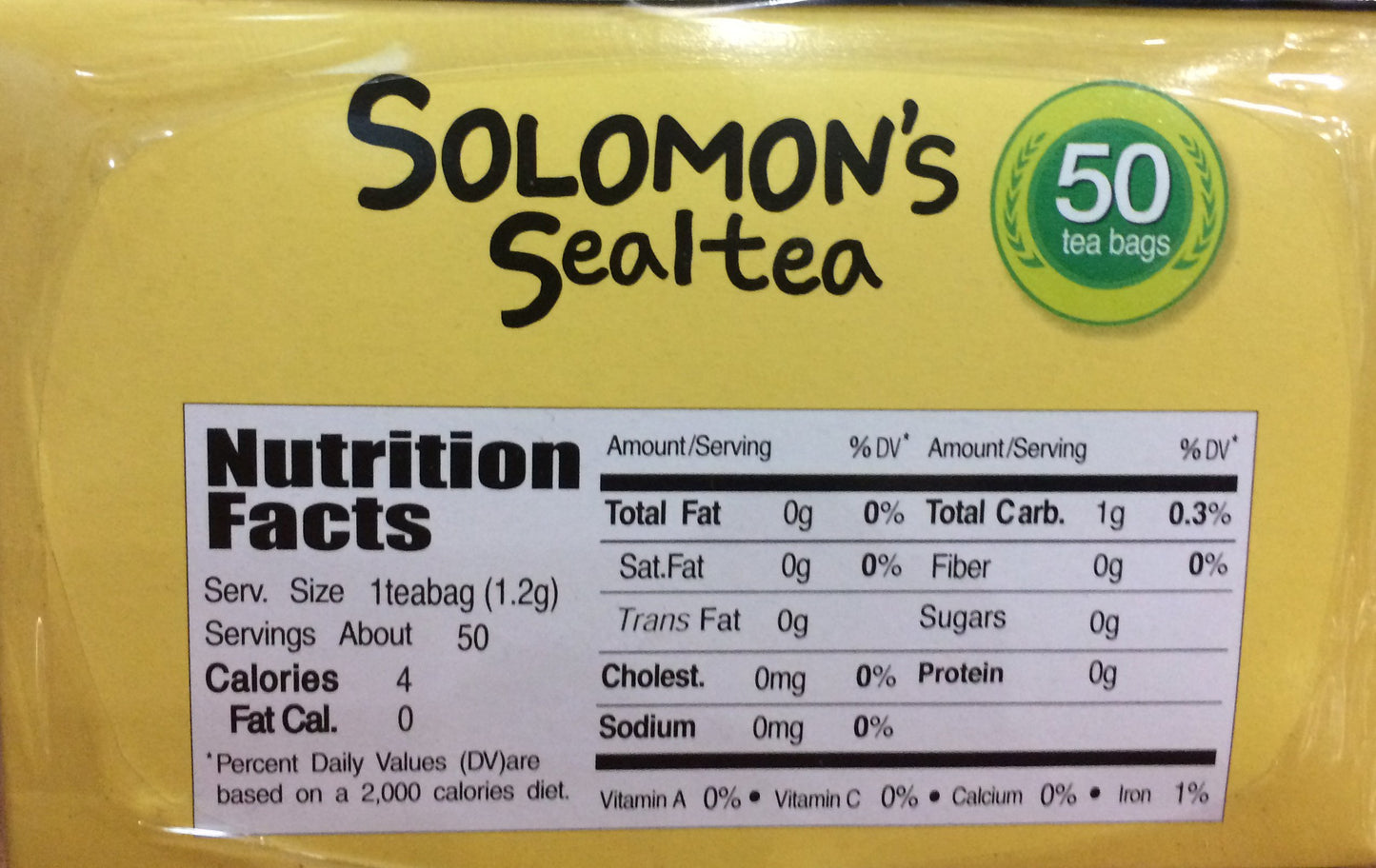 Solomon's Seal Tea - 50 Tea Bags