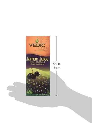 Vedic Juices, Jamun Juice (Indian BlackBerry), 500 Milliliter(mL)
