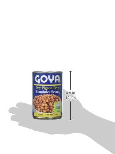 6 Cans of Goya Dry Pigeon Peas 15.5oz can (Gandules Secos en Lata 439gr.) (6 Latas)