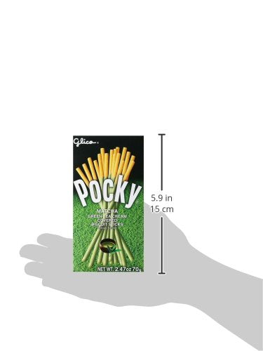 Glico Pocky Biscuit Sticks, Matcha Green Tea Cream, 2.47 Ounce (Pack of 1), (FD05J00297)