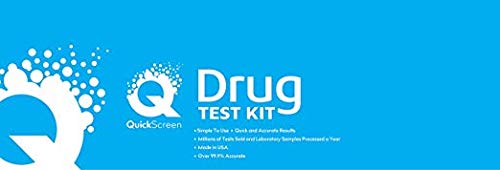 Quickscreen Cocaine Drug Test - Single Panel Urine Test Strips for Cocaine Test, Easy to Use Rapid Cocaine Drug Test Kit, 300 ng/mL Cutt-Off Level Cocaine Test Strips 9072T (Pack of 5)
