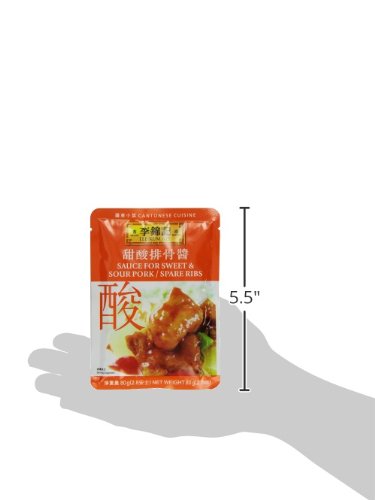 Lee Kum Kee Sauce For Sweet and Sour Pork and Spare Ribs, 2.8-Ounce Pouches (Pack of 12)