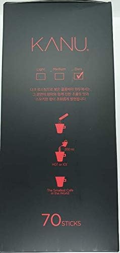 Best Coffee Maxim KANU Americano Instant Coffee 1.6g 70 sticks with Gift (Dark Roasted)