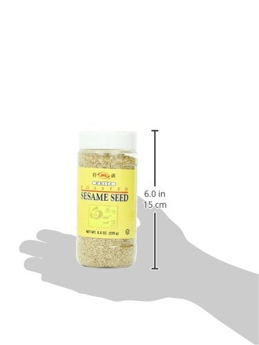JFC, Seeds Sesame White Roasted, 8 Ounce