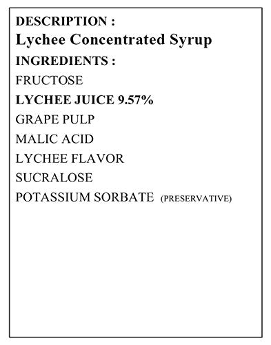 BOBA2U CONCENTRATED SYRUP LYCHEE 5.5 LBS