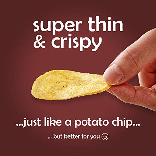 Banana Chips - Dried Bananas Gluten Free Chips (Hickory BBQ) Dehydrated Fruits Healthy Chip Snacks For Adults & Kids - Vegan Paleo non gmo Dried Fruits Snacks (From 100% Banana) 6 Packs