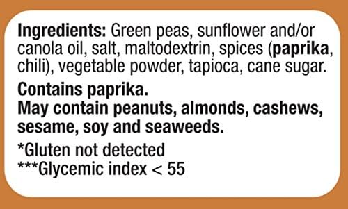 Bhuja Majans Crunchy Seasoned Peas, 7 oz | Spiced Roasted Garden Peas | Non-GMO, Gluten Free, Vegan Friendly | 6g Protein per Serving | No Added MSG, No Artificial Colors, Flavors or Preservatives | Made in Australia