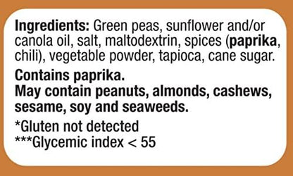 Bhuja Majans Crunchy Seasoned Peas, 7 oz | Spiced Roasted Garden Peas | Non-GMO, Gluten Free, Vegan Friendly | 6g Protein per Serving | No Added MSG, No Artificial Colors, Flavors or Preservatives | Made in Australia