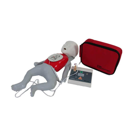 WNL Products WL120ES10, for Training Use Only 4 AED Defibrillators and Carry Bag - Practi-Trainer Essentials Base Model AED Training Kit (4 Units) and Custom Carrying Bag