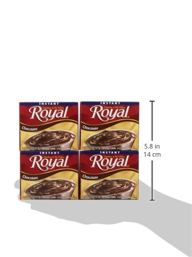 Royal Instant Pudding Dessert Mix, Chocolate, Fat Free (12 - 2 oz Boxes)