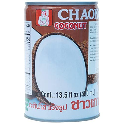 Chaokoh Coconut Milk, 13.5 Fl Oz (Pack of 8)