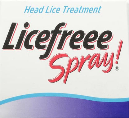 Licefreee Lice Spray for Kids Hair, Includes Professional Metal Nit & Lice Comb for Kids, Kills on Contact, 6 Fl Oz