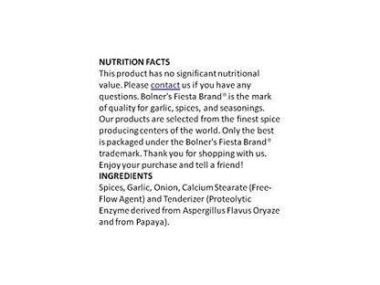 Bolner's Fiesta Extra Fancy Salt Free Fajita Seasoning, 20 Oz.
