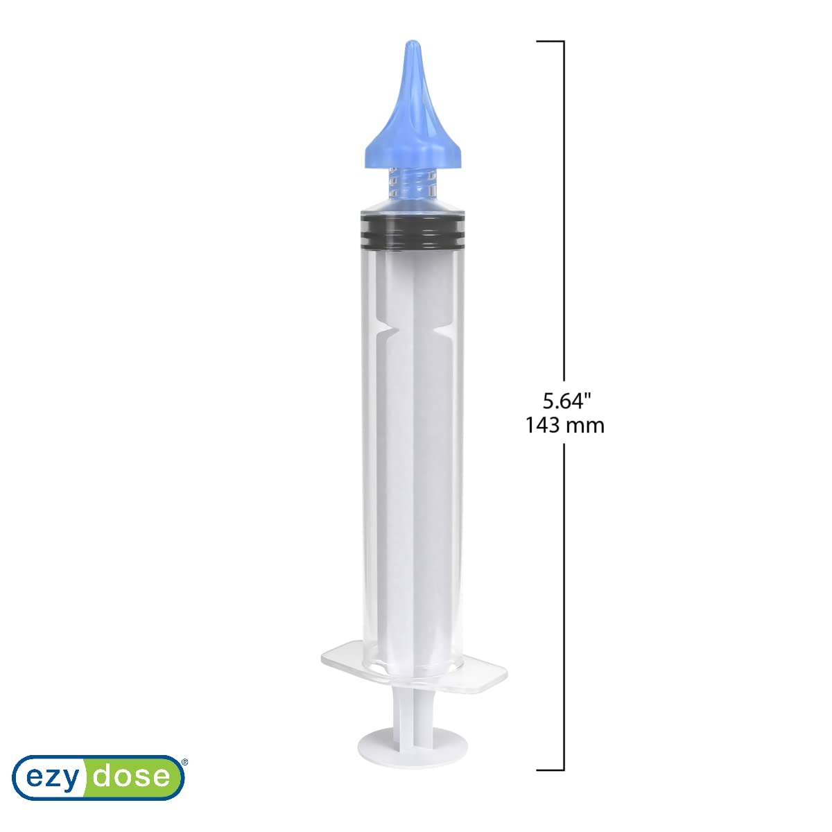 EZY DOSE Ear Wax Removal Syringe Tri-Stream Tip, Prevents Ear Infections, Safe and Effective, Easy to Use, Perfect for Kids and Adults, 20mL Capacity Clear, BPA Free
