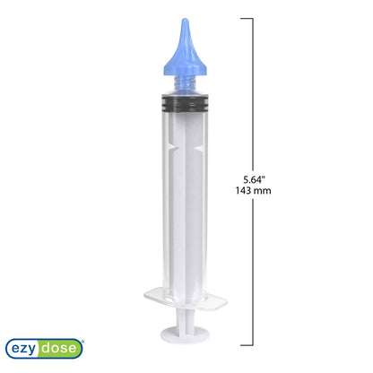 EZY DOSE Ear Wax Removal Syringe Tri-Stream Tip, Prevents Ear Infections, Safe and Effective, Easy to Use, Perfect for Kids and Adults, 20mL Capacity Clear, BPA Free