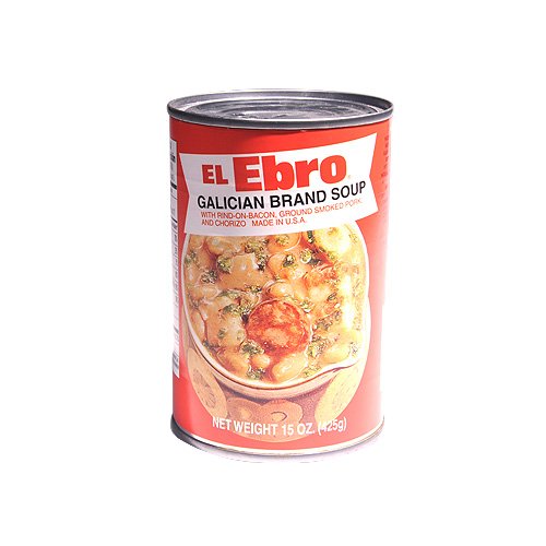 El Ebro Caldo Gallego, 15 oz Can, Traditional Spanish White Bean & Greens Soup