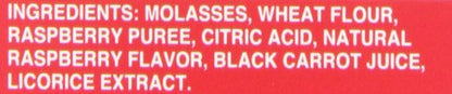 Panda All Natural Licorice Chews Raspberry, 7-Ounce Packages (Pack of 12)