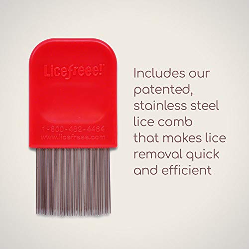 Licefreee Lice Spray for Kids Hair, Includes Professional Metal Nit & Lice Comb for Kids, Kills on Contact, 6 Fl Oz