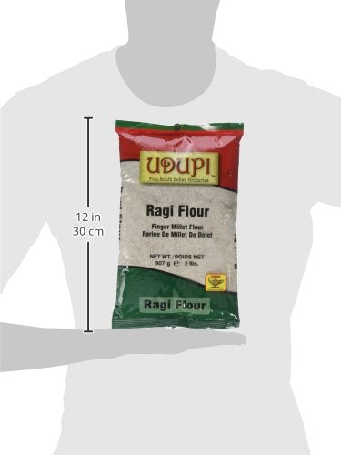 Udupi Ragi (Finger Millet) Flour - 907 Grams, 2 lbs (Pack of 2)