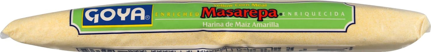 Goya Foods Masarepa Pre-Cooked Yellow Corn Meal, 24 Ounce (Pack of 12)