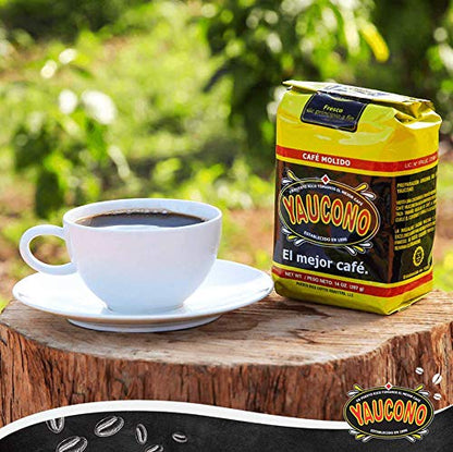 Yaucono Ground Coffee Bagged, 14 Ounce (Pack of 6)