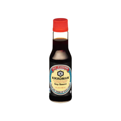 Kikkoman Naturally Brewed Soy Sauce, 5 Ounce (Pack of 3)