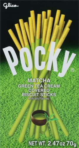 Glico Pocky Biscuit Sticks, Matcha Green Tea Cream, 2.47 Ounce (Pack of 1), (FD05J00297)