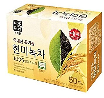 NEW USDA Certified Organic Brown Rice Green Tea 50 Tea Bags.