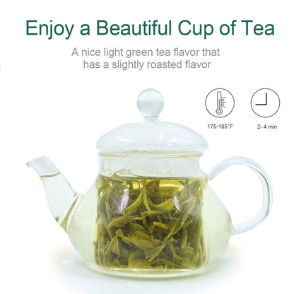 FullChea - Longjing Tea - Dragonwell Tea - Chinese Green Tea Loose Leaf - First Grade - Natural Lung Ching Dragon Well - 8oz / 226g