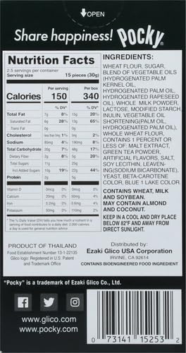 Glico Pocky Biscuit Sticks, Matcha Green Tea Cream, 2.47 Ounce (Pack of 1), (FD05J00297)