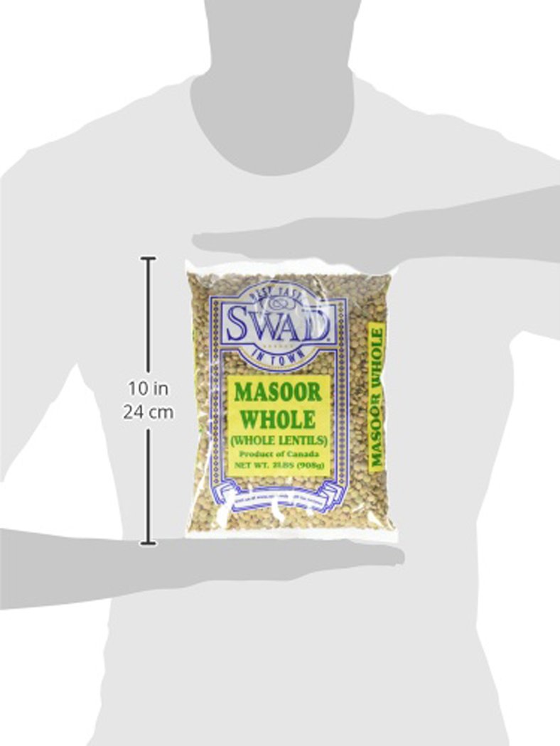 Great Bazaar Swad Masoor Whole Massor Dal, 2 Pound