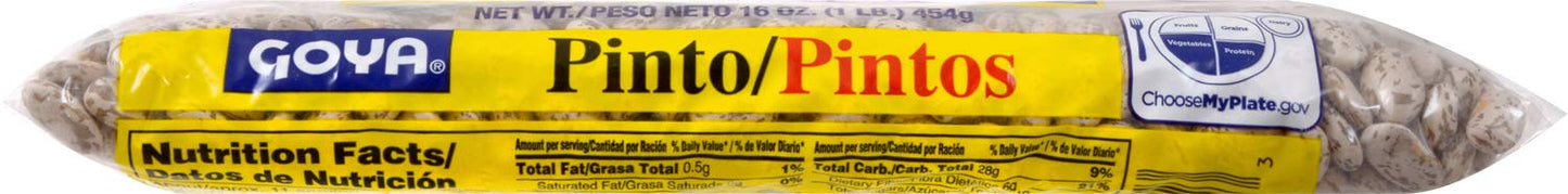 Goya Beans, Pinto, 1 Pound (Pack of 24)